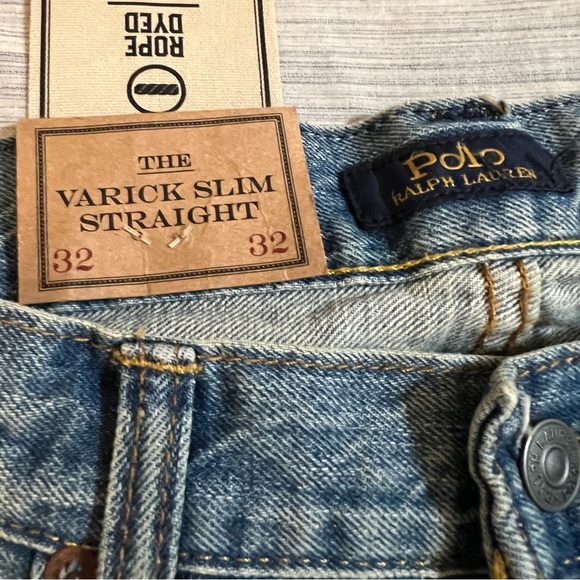 POLO RALPH LAUREN RLPC SKI CLUB Patch Denim Varick Straight-Leg Jeans - Picture 14 of 16